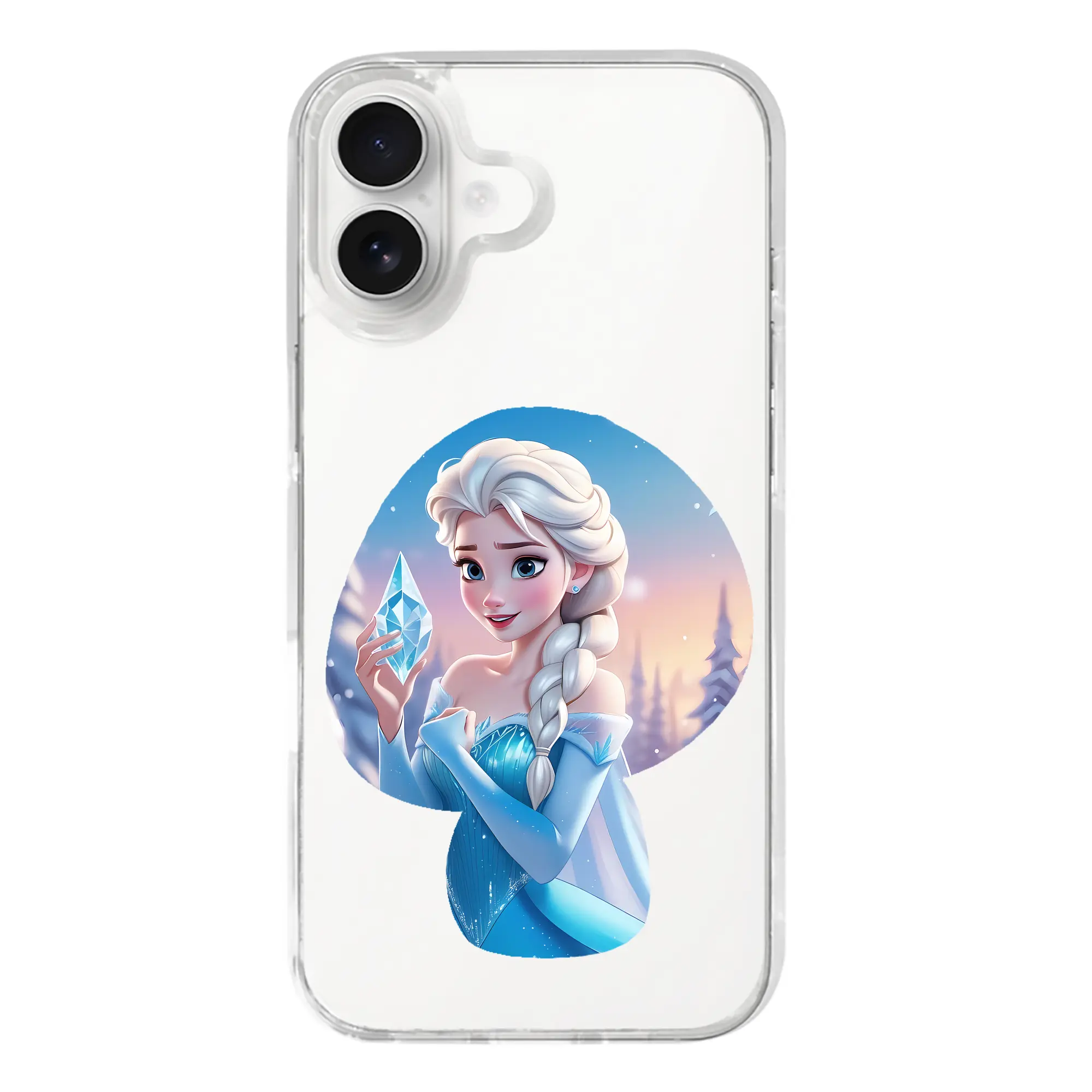 アナと雪の女王(Frozen) グッズ エルサ(Elsa) - iPhone 17シリーズ 透明スマホケース – 薄型・耐衝撃・精密フィット保護カバー